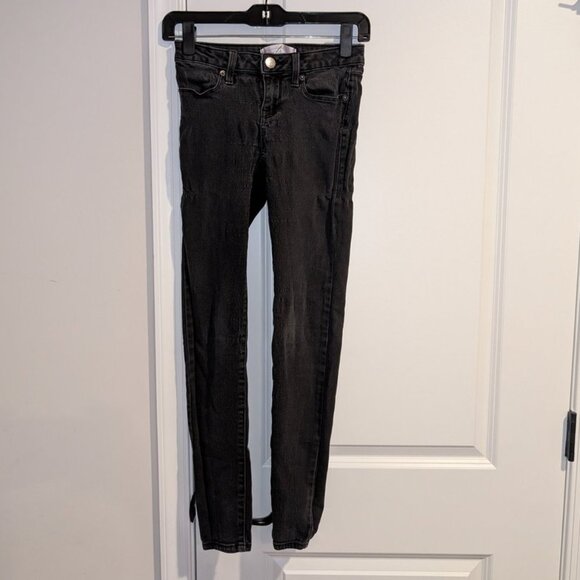 *3 FOR $9* NOBO No Boundaries Skinny Dark Wash Rinse Low Rise Juniors Jeans Pant - Picture 1 of 3